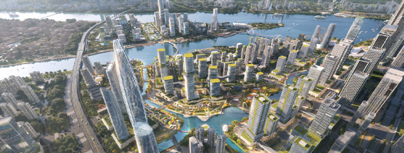 廣州明珠灣靈山島尖明珠灣智慧城市示范園新城建項目